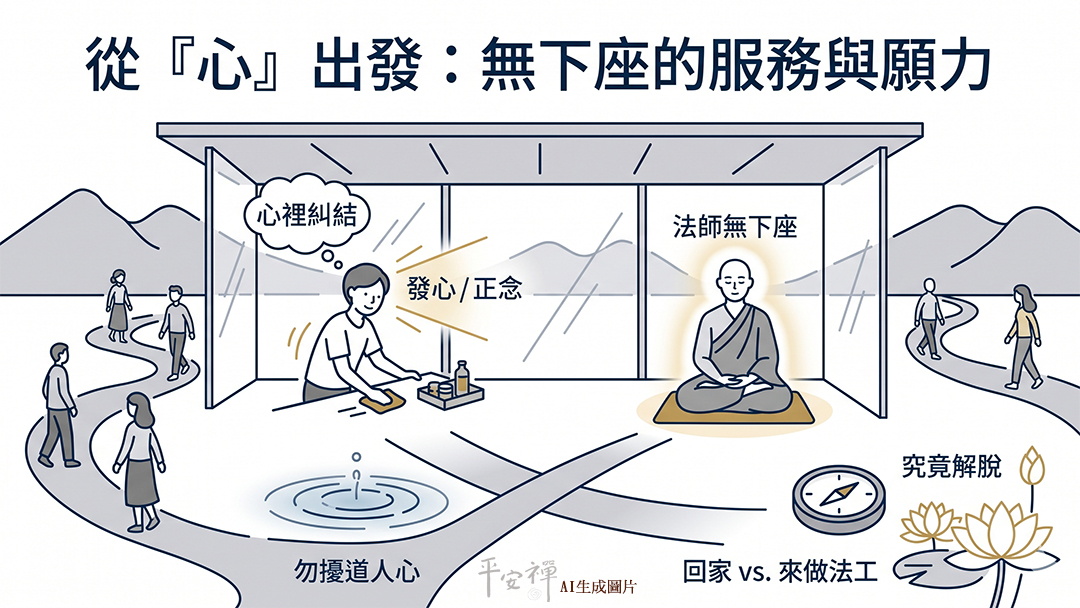 平安禅,静坐,冥想,禅修,四步骤,觉知,坐禅,护关,法工,心道法师,颂钵,断食禅,禅友会,读书会