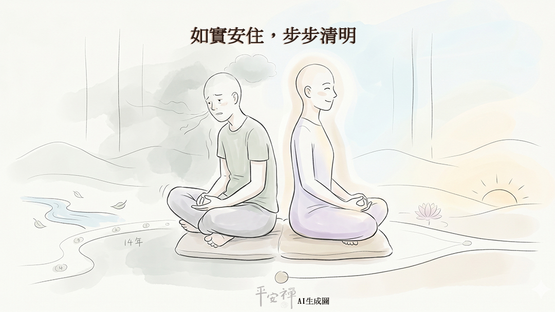 平安禅,静坐,冥想,禅修,四步骤,觉知,坐禅,护关,法工,心道法师,颂钵,断食禅,禅友会,读书会